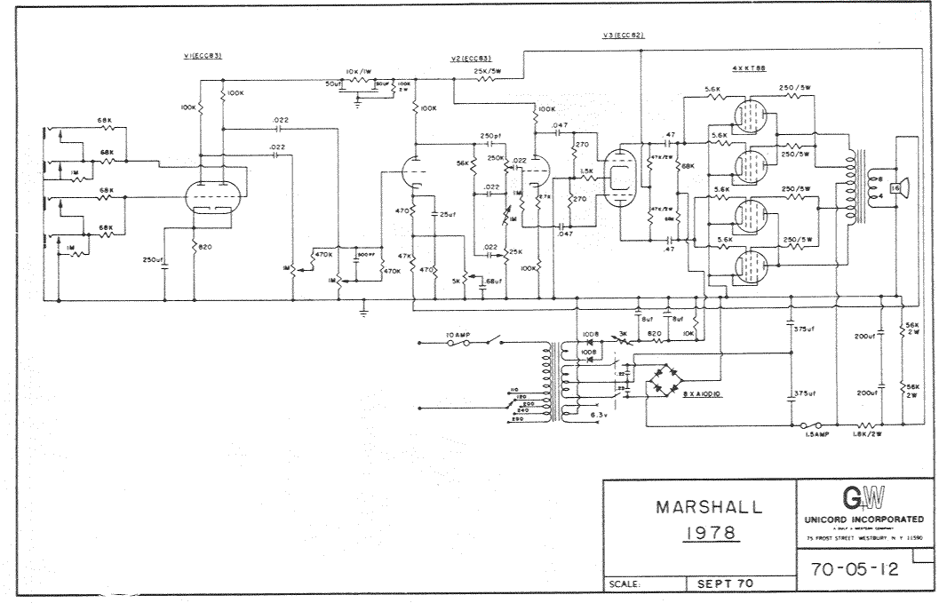 Marshall 1978 Schematic