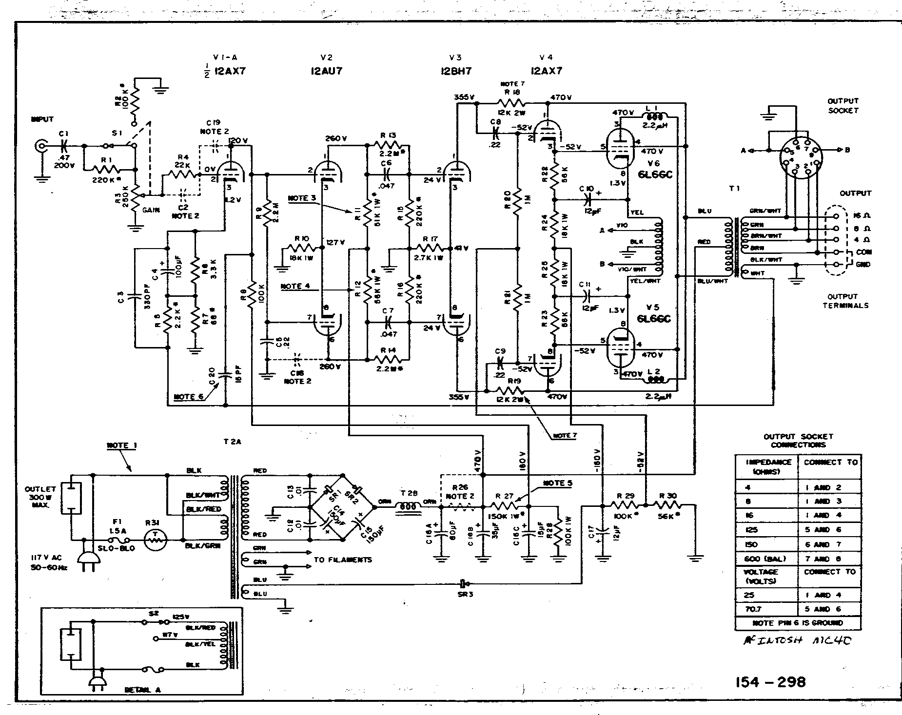 McIntosh MC40 Schematic